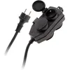 Image de Boîtier De Dérivation 4 Prises Ip44 5m - Noir Zenitech