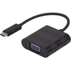 Image de Dacomex 199014 câble vidéo et adaptateur 0,09 m VGA (D-Sub) USB Type-C Noir - Neuf