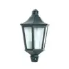 Image de Demi Applique Extérieure 60w E27 Fonte Noire Loan