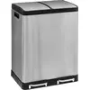 Image de Poubelle à pédale en métal 2 x 30 l « Ariane » en acier inoxydable - 5 five simply smart