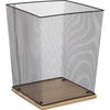 Image de Seau en Métal Bambou Noir 32,5x26,5 cm Dekorace Loft