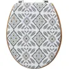 Image de Abattant de W.-C. blanc et gris "hapache" - 5 five simply smart