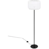 Image de Atmosphera créateur d'intérieur - Lampadaire "tobie" coton noir &amp blanc h150cm