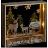 Image de FEERIC LIGHTS & CHRISTMAS Décoration d'intérieur Rennes - 26 LED - H 16 cm