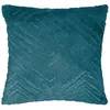 Image de Coussin Déhoussable - Effet Imitation Fourrure Bleu Canard 45x45 Cm