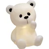 Image de Lampe de nuit ours, blanche, 30 cm