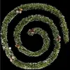 Image de Guirlande De Noël Large 7.5 Cm Vert Floqué Avec Pommes De Pin Longueur 2.7 Mètres - Feeric Christmas
