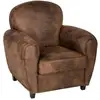 Image de Atmosphera - Fauteuil Club Marron Stanis