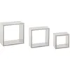 Image de 5five Simply Smart - Tagères Murales Fixy Cube Blanc De 3 Petites Dimensions   Rangement Moderne Et Pratique Pour La Maison Et Le Bureau