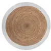 Image de Atmosphera - Tapis Kahi En Jute Bord Blanc Blanc D120cm Créateur D'Intérieur