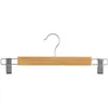 Image de Cintres Bois Pince Metal X3
