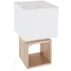 Image de Lampe à poser de style élégant, abat-jour blanc, 18 x 32 cm