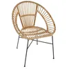 Image de Atmosphera - Fauteuil Keko Métal Rotin Créateur D'Intérieur