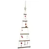 Image de Déco De Noël Sapin En Bois Décoré À Suspendre H 75 Cm - Feeric Christmas