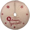 Image de Ose - Déco De Noël Tapis Pour Pied De Sapin En Jute Imprimée D 90 Cm - Feeric Christmas
