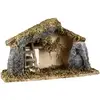 Image de Crèche De Noël Traditionnelle En Bois Avec Modèle Compact Atmosphera Créateur D'Intérieur