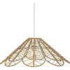 Image de Atmosphera | Lampe à suspendre - 58 cm - métal avec papier - style boho - fait main - matériau naturel