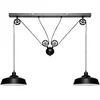 Image de Suspension EZIO, métal, noir, hauteur 60 cm