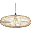 Image de ATMOSPHERA Loren Bambou Lampe à suspendre D60 cm - Naturel
