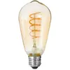Image de Atmosphera - Ampoule Led Larme Ambre Torsadé,d6,5cm E27 Créateur D'Intérieur