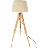 Image de Atmosphera - Lampadaire Trépied En Bambou Et Abat-jour Ivoire H 145 Cm