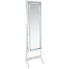 Image de Armoire À Bijoux Led Bettany Blanc 47x155cm Atmosphera Créateur D'Intérieur