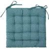 Image de Coussin De Siège Otto En Coton Bleu Vert - 38 × 38 Cm - Création Atmosphera Designer D'Intérieur