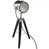 Image de Lampe Projecteur En Métal Et Bois Noire Atmosphera