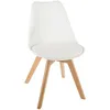 Image de Atmosphera - Chaise Baya Pieds Hêtre Blanc Créateur D'Intérieur