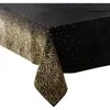 Image de Nappe Imprimé Léopard - 140 Cm X 240 Cm - Noir Et Doré - Livraison Gratuite