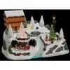 Image de Déco Noël Chalet À La Montagne Piles Lumineux Animé