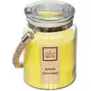 Image de Bougie En Verre Avec Bouchon + Corde - Parfum Citrionnelle - H 14 Cm - Livraison Gratuite