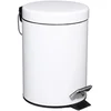 Image de 5five Simply Smart | Poubelle 3l - Blanc - Esthétique et fonctionnel - Avec pédale et clapet silencieux