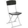 Image de 5five Simply Smart   Chaise Pliante Noire En Pvc   Hauteur Assise 48 Cm   Pliable Et Légère 3,6 Kg   Confort Rembourré Pour Espaces Restreints