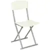 Image de Atmosphera - Chaise Pliante Pvc Simili Blanche Five