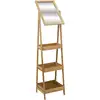 Image de Five - Etagère 3 Niveaux Avec Miroir - 39 X 40 X 160 Cm - Livraison Gratuite