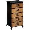 Image de Chiffonnier Baris Noir 5 Tiroirs Atmosphera Créateur D'Intérieur
