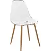 Image de Chaise de salle à manger TAHO, moderne, blanche