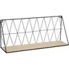 Image de Tagère Murale Métal Filaire Noir 48x20cm Atmosphera Créateur D'Intérieur