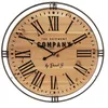 Image de Pendule Murale Silencieuse En Bois Et Métal D 58 Cm Atmosphera