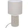 Image de Lampe À Poser Cylindrique En Céramique 'melo' - Ivoire - D 19 X H 33 Cm - Livraison Gratuite