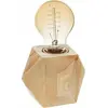 Image de Lampe De Table En Bois E27 (ampoule Non Incluse). 8x7.5cm