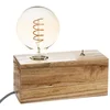 Image de Lampe à Base De Bois 20x20x8,8cm