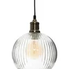 Image de Lampe suspendue LAYE, transparente, Ø 20 cm