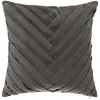 Image de Atmosphera - Coussin Tressé Velours Gris Ardoise 40x40cm Créateur D'Intérieur