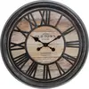Image de horloge murale 3D avec chiffres romains, Ø 50 cm, noir