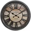 Image de Atmosphera   Pendule Murale Vintage Marron 50,6 Cm   Mécanisme Silencieux   Fabriquée En Polypropylène   Design Rétro Pour Décoration Intérieure