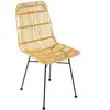 Image de Chaise de salle à manger KUBU, rotin, 88 cm