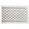 Image de Atmosphera - Tapis En Coton À Franges - Noir Et Blanc - 120 X 170 Cm - Livraison Gratuite