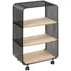 Image de 5five Simply Smart - Tagère À Roulettes 3 Cases Noir - 5five